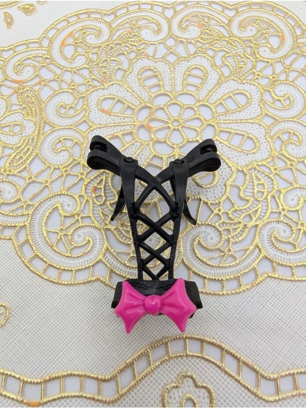 Monster High Ghouls Rule Draculaura Black Corset Back Harness ONLY